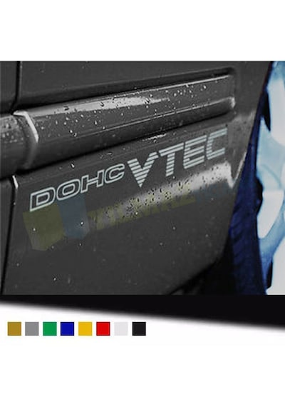 Honda Civic Vtec Dohc Yan Kapı Oto Sticker Yapıştırma 2 Adet Honda Civic Vtec Dohc Yan Kapı Oto Sticker Yapıştırma 2 Adet