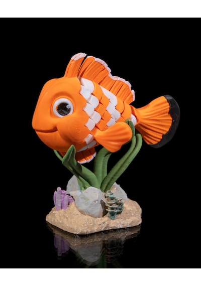 Hareketli Palyaço Balığı Ve Standı 10x7cm