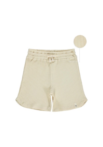 Civil Boys Basic Waffle 10-13 Yaş Şort - Kahverengi Sütlü Kahve