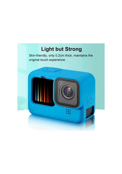 Sanger Go212a Gopro Hero 9 Silikon Kılıf Mavi