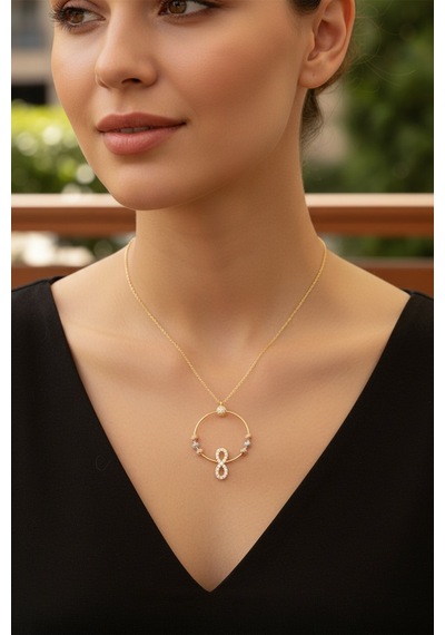 Altın Sonsuzluk Model Hayalet Kolye Guler1002962