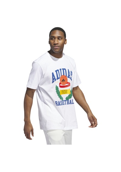 Adidas Varsity Crest T Erkek T-shirt-beyaz