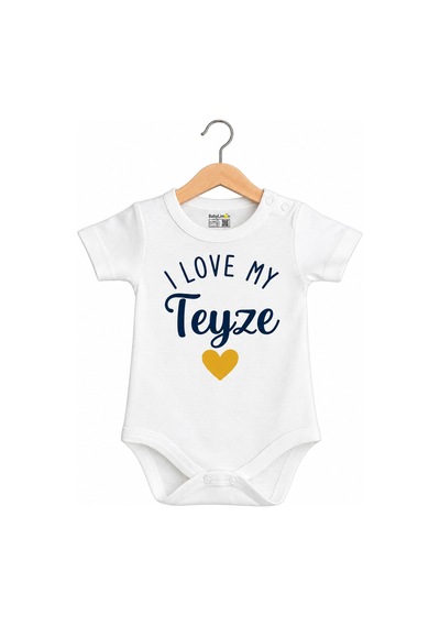 Babylimon Teyze Baskılı Özel Tasarım Bebek Zıbını Beyaz - 936542263 Beyaz