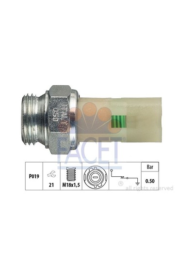 Facet Yag Musuru R11 R21 1.7 2.0 R19 1.9dlaguna 2.0 0.35 Bar AOD-FACET 7.0075