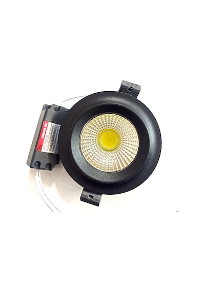 Siyah Led Spot 5w Sıva Altı Döküm Kasa Beyaz Işık 6500k