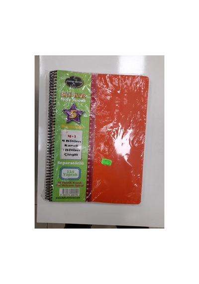 Star Note Book 4 1 125 Yaprak Separatörlü Mavi