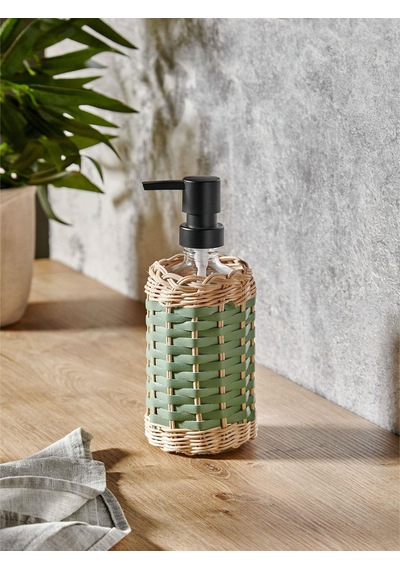 The Mia Rattan Sıvı Sabunluk Yeşil 483 Ml Sbn0075