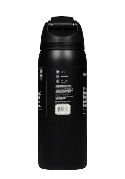 Owala 32 Oz 946 Ml Freesip Çift Katmanlı Paslanmaz Çelik Termos Kilitli Kapak Siyah