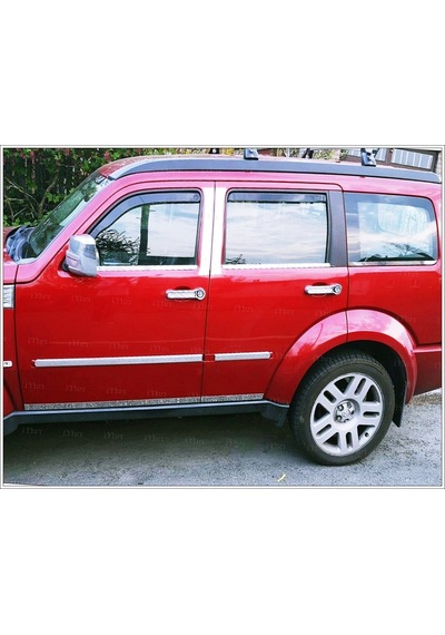 Dodge Nitro Krom Cam Çıtası 6 Prç. 2006 - 2012 P.Çelik