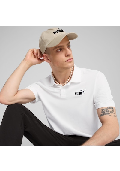 Puma Essentials Erkek Beyaz Polo Tişört 682552-02 Beyaz