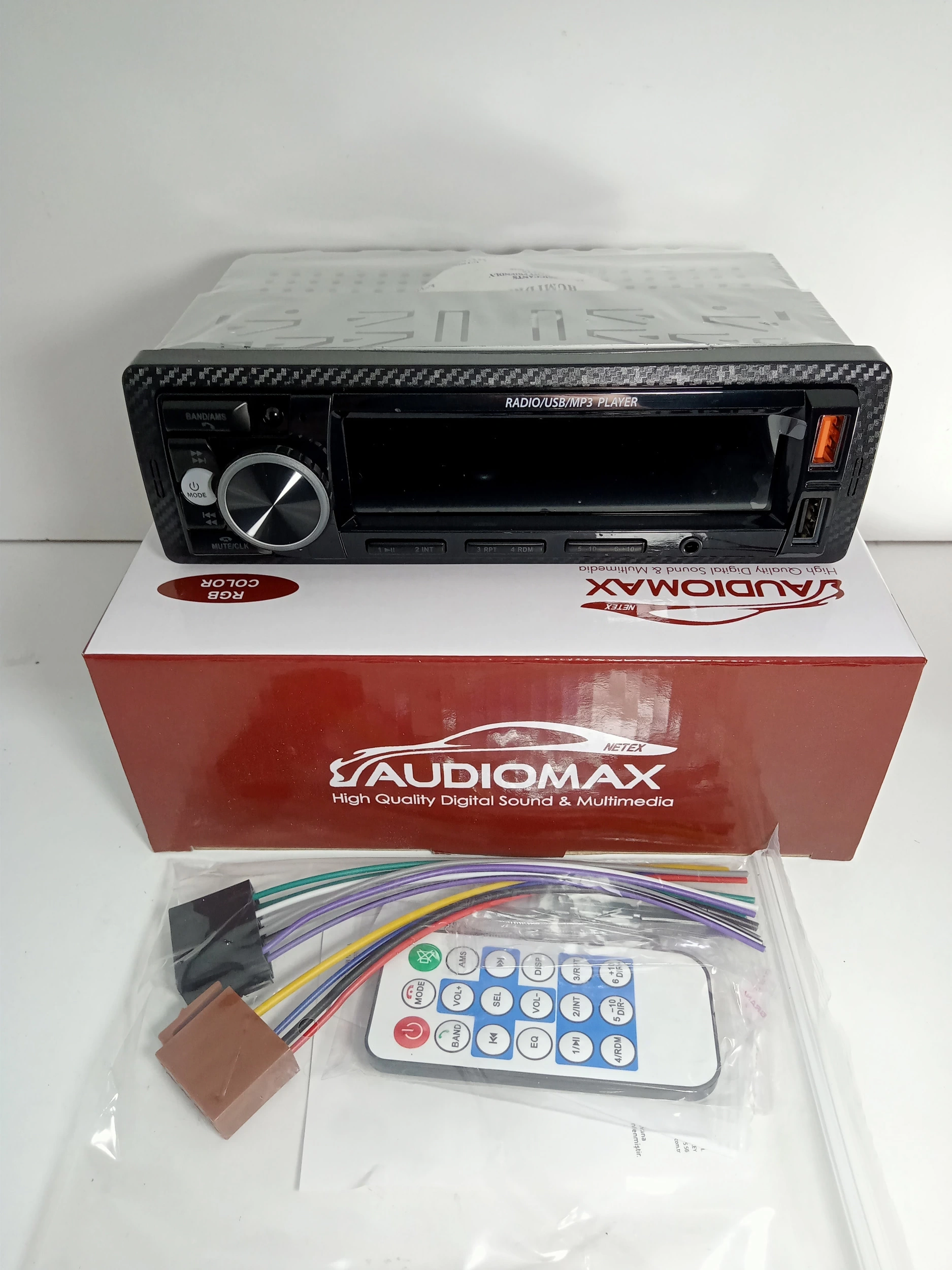 Yasal Standartlara Uygun Audiomax Mx-792 Bluethoot Lu 60x4 Oto Teyp Çift Usb Li