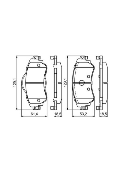 Citroen C4 1.6hdi 2010-2017 Bosch Ön Balata 25220