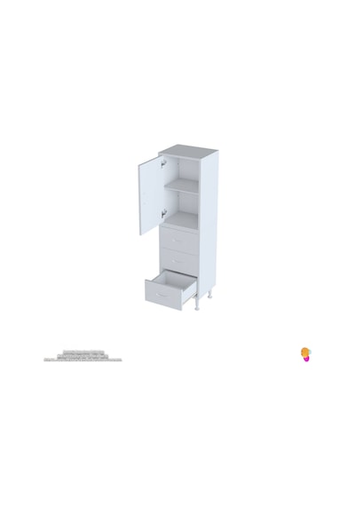 Modilayn İlkim 50 X 138 X 32,5 Cm' Lik Kapak İçi Çift Raflı Ve 3 Çekmeceli Düzen Harikası Dolap Beyaz Modilayn İlkim 50 X 138 X 32,5 Cm' Lik Kapak İçi Çift Raflı Ve 3 Çekmeceli Düzen Harikası Dolap Beyaz
