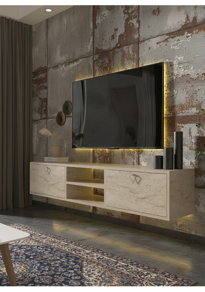 Resital Tv Ünitesi S1830-8 Traverten Traverten