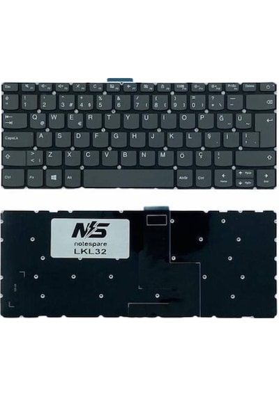 Lenovo Uyumlu V14 Igl Type 82c2, V14 Iıl Type 82c4 Klavye Füme Tr