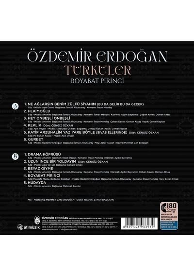 Özdemir Erdoğan - Türküler Plak