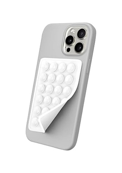 Babilden Telefon Arkasına Yapışan Silikon Vantuzlu Telefon Kılıfı Tutucu Araç Telefon Tutucu Ahtapot Vakumlu Telefon Tutucu Beyaz Yapışkanlı