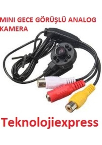 Mini Gece Görüşlü Ir Kamera Yüksek Çözünürlük 8 Ir Led Pinhole Mini Gece Görüşlü Ir Kamera Yüksek Çözünürlük 8 Ir Led Pinhole