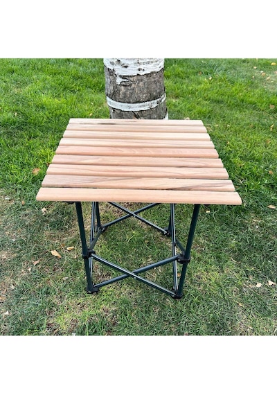 Argeus Katlanabilir Ahşap Masa Küçük 54022 Açık Gri