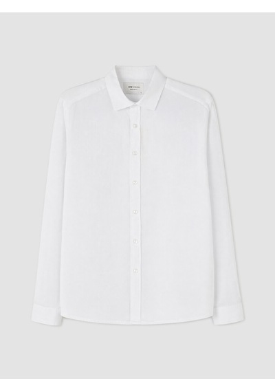 Lcw Vision Beyaz Regular Fit %100 Keten Erkek Gömlek