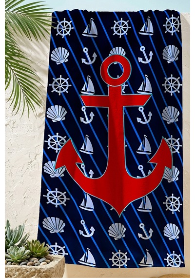 Çapa Marine Lacivert Plaj Havlusu-nautical Kırmızı Beyaz Havuz Deniz Hızlı Kuruyan Mikrofiber Havlu Gölgeli Melisa Çapa Marine Lacivert Plaj Havlusu-nautical Kırmızı Beyaz Havuz Deniz Hızlı Kuruyan Mikrofiber Havlu Gölgeli Melisa