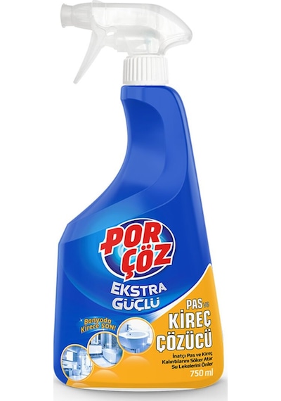 Porçöz Kireç Çözücü Sprey 750 Ml 3 Adet Diğer