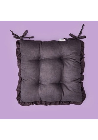 Soft Nora Sandalye Minderi - Antrasit - 40x40 Cm Çok Renkli