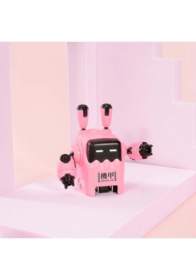 Gravastar Delta35 Robot Figürlü 35w Hızlı Şarj Adaptörü Ve Şarj Standı, Pembe