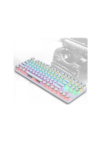 87 Tuşlu Daktilo Tarzı Blue Switch Mekanik Klavye