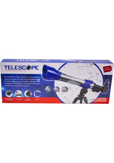 Teleskop Oyuncak Tripotlu Değiştirilebilir 3 Lensli Gerçekçi Set
