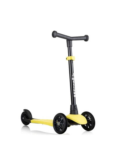 Wellgro Turbo 3 Tekerli Yükseklik Ayarlı Scooter, Sarı Sarı