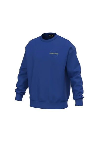 Mizuno Athletic Crew Neck Erkek Sweatshirt Mavi Çok Renkli