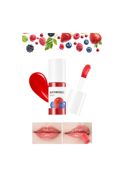 Missha Super Food Lip Oil Berry Yoğun Nemlendirici Dut Özlü Dudak Bakım Yağı 5.2 G