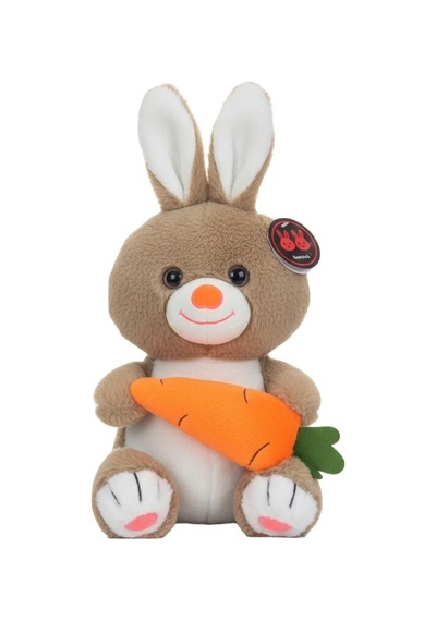 Peluş Tavşan Havuçlu 55 Cm Yumuşak Sevimli Büyük Tavşan Peluş Oyuncak 1 Adet Çok Renkli