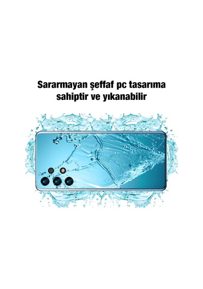 Ally Sm Galaxy Uyumlu A13 4g - Kılıf Kamera Korumalı Ultra İnce Şeffaf Silikon- 5775