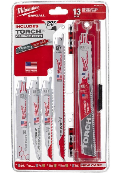 Milwaukee Sawzall 13 Parça Tilki Kuyruğu Testere Bıçağı Seti - 49222231