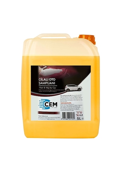 Cem Car Care Cilalı Oto Şampuan 5 Lt