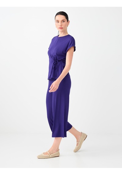 Jimmy Key Jimmy Key Mor Beli Lastikli Basic Kısa Pantolon 6sw187796503