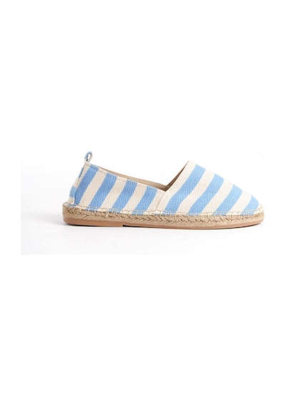 Mubiano Summer Erkek Jüt Taban Keten Mavi/beyaz Espadril -mssr3535-mb Mavi/beyaz