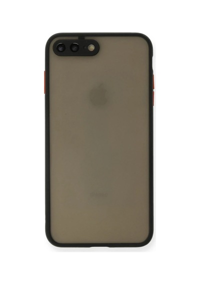 Apple Apple Uyumlu iPhone 7 Plus Kılıf Montreal Silikon Kapak - Siyah Sıyah