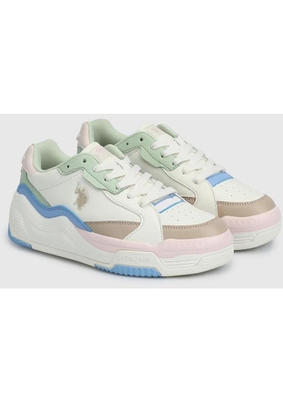 U.S. Polo Assn. 4M JUDY WMN 4FX Kadın  Bej Sneaker