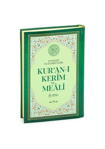 Kuranı Kerim Türkçe Mealli Orta Boy Yeşil - Qr Kodlu, Sesli Dinleme
