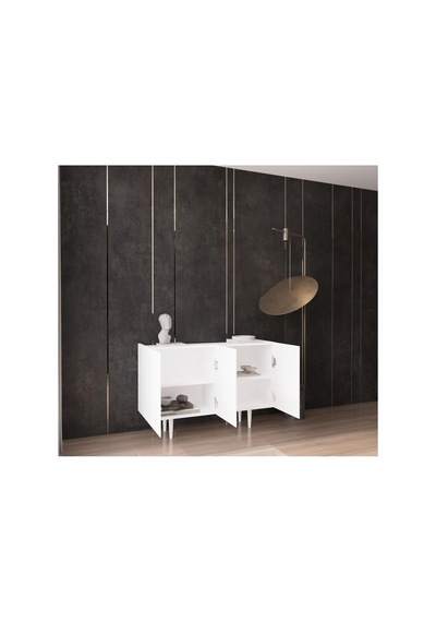 Enwood Capella Beyaz Mdf 3 Kapaklı Raflı 120 Lık Konsol Beyaz 120 X 80 Diğer Enwood Capella Beyaz Mdf 3 Kapaklı Raflı 120 Lık Konsol Beyaz 120 X 80 Diğer