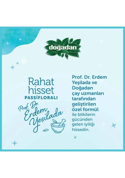 Doğadan Rahat Hisset Pasifloralı Süzen Poşet Karışık Bitki Çayı 18'li