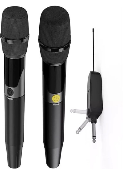Profesyonel Kablosuz Mikrofon Seti - 2'li El Tipi Mikrofon, Receiver Alıcılı, 2.4 Ghz & 30-50m Çekim Mesafesi