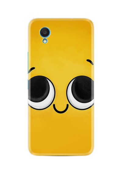 Alcatel 1 2022 Kılıf Resimli Desenli Silikon Platinium Series Yellow 1831
