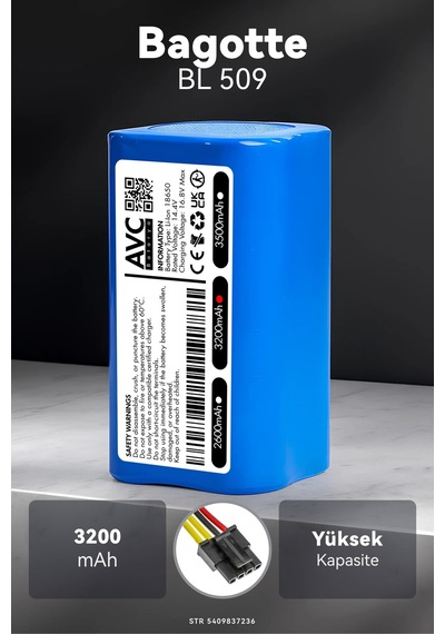 Bagotte Bl509 3200mah Robot Süpürge Bataryası M.ö