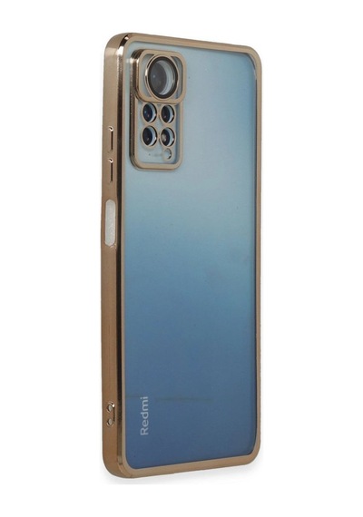 Xiaomi Redmi Note 11 Pro Kılıf Razer Lensli Silikon - Gold Diğer