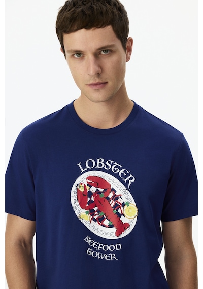 Penti Erkek Renkli Lobster Tower Şortlu Pijama Takımı