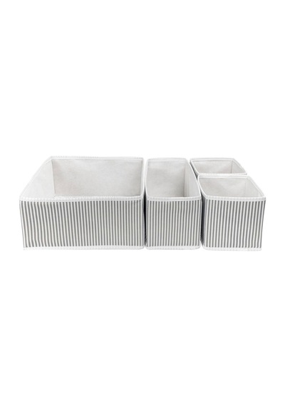 4lü Çekmece Düzenleyici Set Kumaş Gri Tr Diğer
